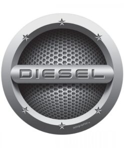 AUTO GRAPHIC DIESEL CARS FUEL BADGE