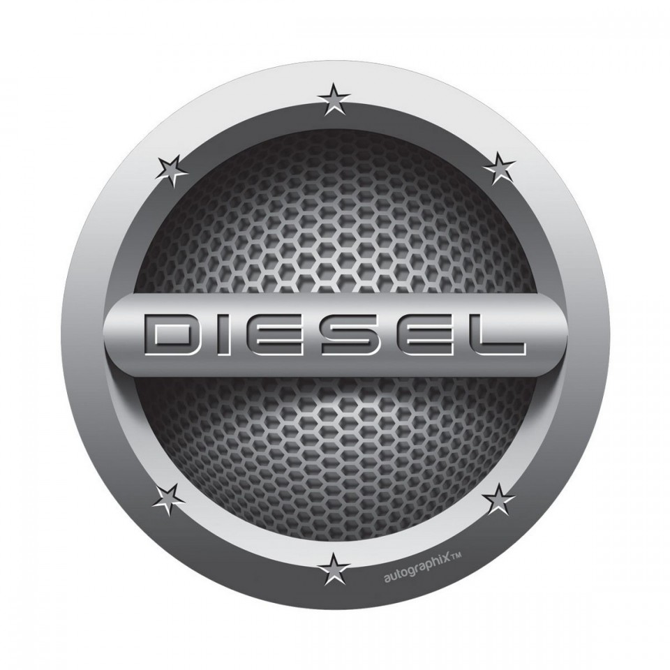 AUTO GRAPHIC DIESEL CARS FUEL BADGE