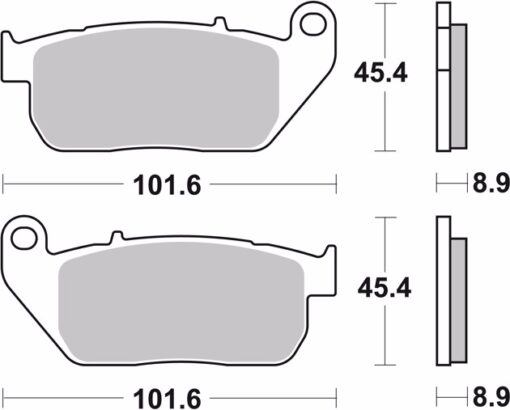 BREMBO FRONT BRAKE PADS 07HD13.SA: Harley - Image 2