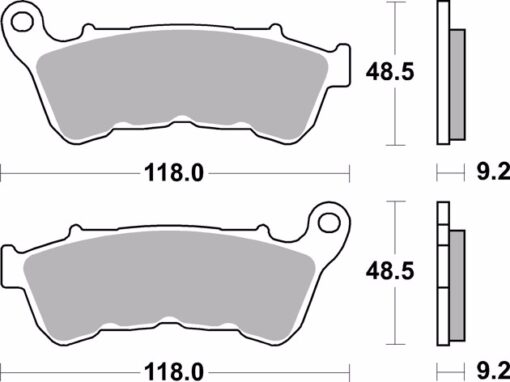 BREMBO FRONT BRAKE PADS 07HD22.SA: Harley - Image 2