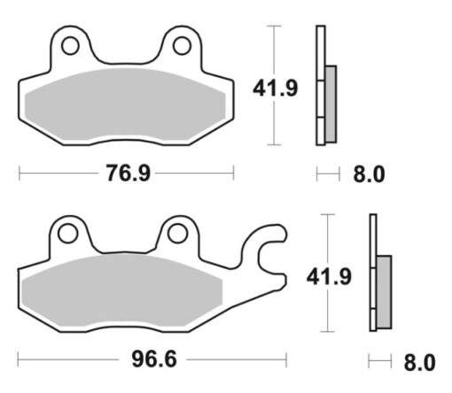 BREMBO FRONT BRAKE PADS 07YA22.SA: Kawasaki - Image 2