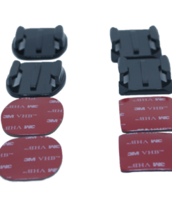 ACTIONCAMS BASE MOUNTS 2X FLAT AND 2X CURVED MOUNTS