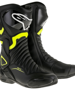 ALPINESTARS SMX-6 V2 BOOTS: Black / Fluorescent Yellow