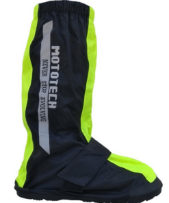 MOTOTECH TROOPER BOOT COVER: Black / Fluor Green