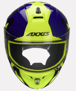 AXXIS DRAKEN DEKERS GLOSS HELMETS: Blue / Fluorescent Yellow