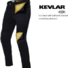 BIKERATTI KEVLAR MOTO DENIM RAVEN PANTS: Dark Blue / Black