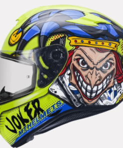 MT TARGO JOKER C3 GLOSS HELMET: Fluorescent Yellow