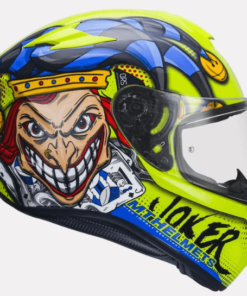 MT TARGO JOKER C3 GLOSS HELMET: Fluorescent Yellow