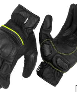 RYNOX TORNADO PRO 3 MOTOSPORTS GLOVES: Black / Flur / Hi-Viz Green