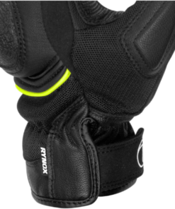 RYNOX TORNADO PRO 3 MOTOSPORTS GLOVES: Black / Flur / Hi-Viz Green