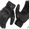 RYNOX TORNADO PRO 3 MOTOSPORTS GLOVES: Black / Red