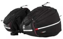 VIATERRA FALCON V2 SPORT SADDLEBAGS: Black