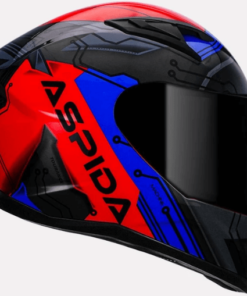 ASPIDA TOURANCE MACHINE HELMET: Blue Red