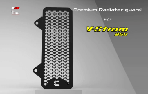 CARBON RACING RADIATOR GRILL PREMIUM (Grey): Suzuki V-Strom 250SX