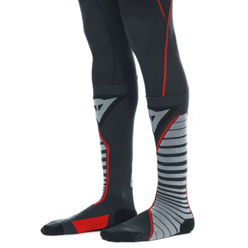 DAINESE THERMO LONG SOCKS: Black / Red - Image 3