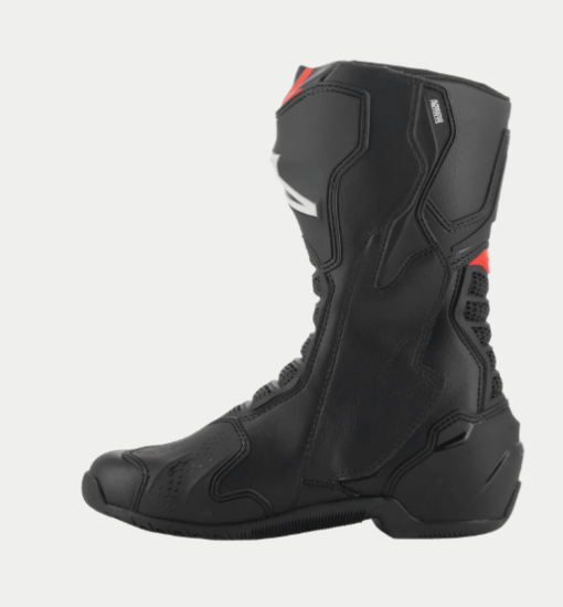 ALPINESTARS SMX 6 V3 RIDING BOOTS: Black / Red Fluorescent - Image 2